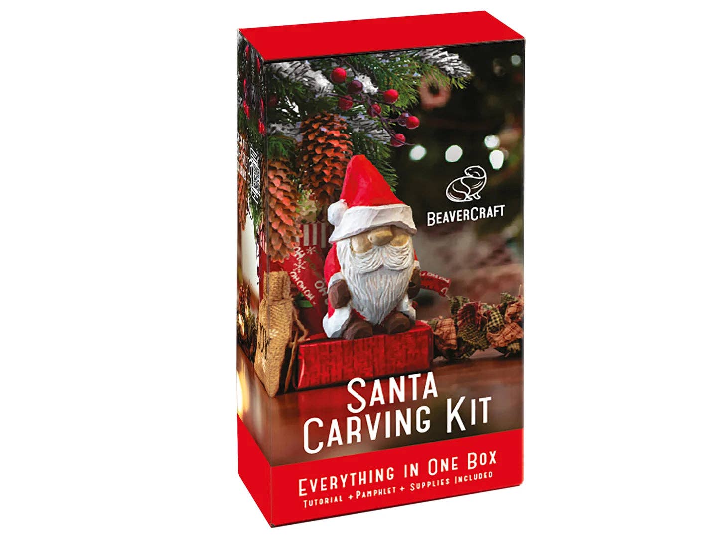 BeaverCraft - Wholesale DIY Craft Kit - DIY06 - Santa Carving Kit - Complete Starter Whittling Kit