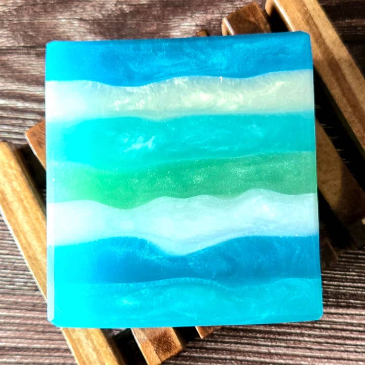 Pretty Soap Co. - Wholesale Bar Soap - Beach Retreat Handcrafted Soap, Lemongrass and Ocean Scent0