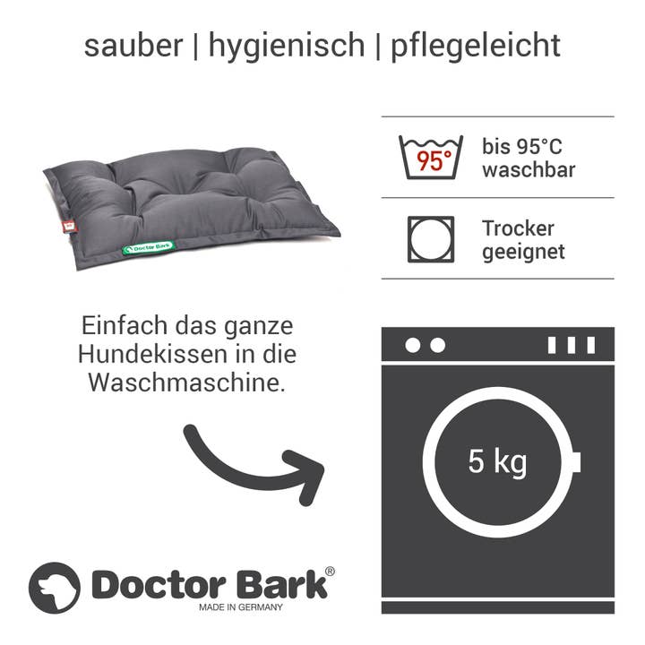 Doctor Bark - Wholesale Bed voor huisdieren - Hond - Doctor Bark Country kussen grijs13