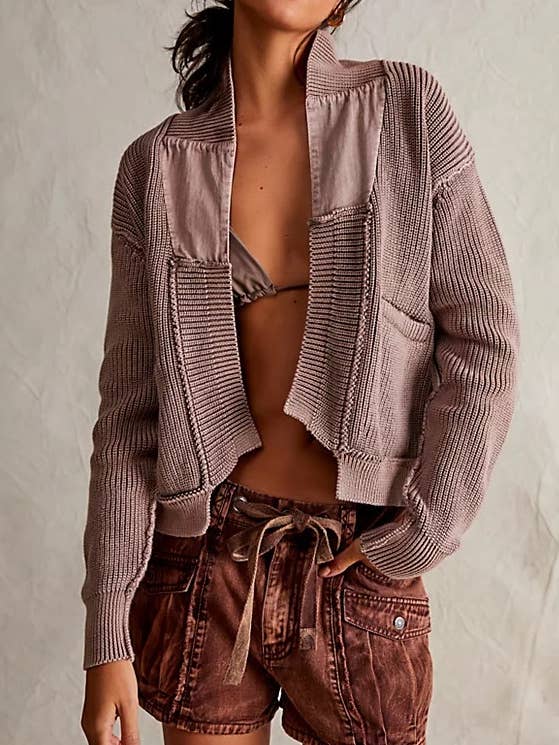 WASHED COTTON SWEATER CARDIGAN and other Purchase Wholesale layered. Free Returns & Net 60 Terms on Faire trending on Faire.