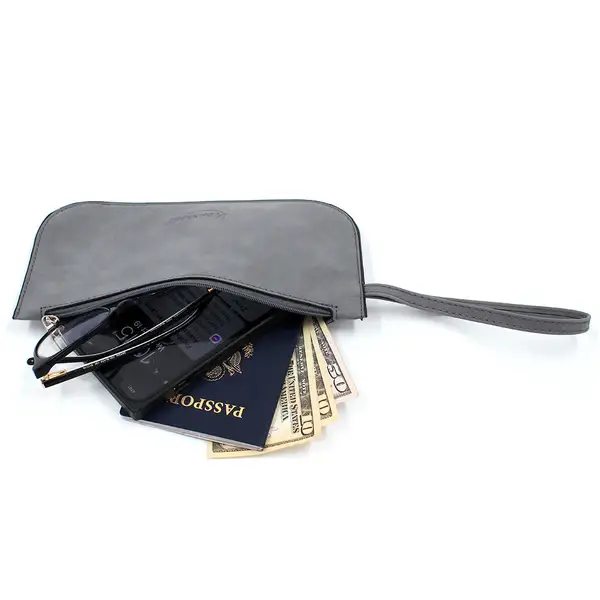 K. Carroll Accessories - Wholesale Wristlet - Faux Suede Vegan Leather Wristlet18