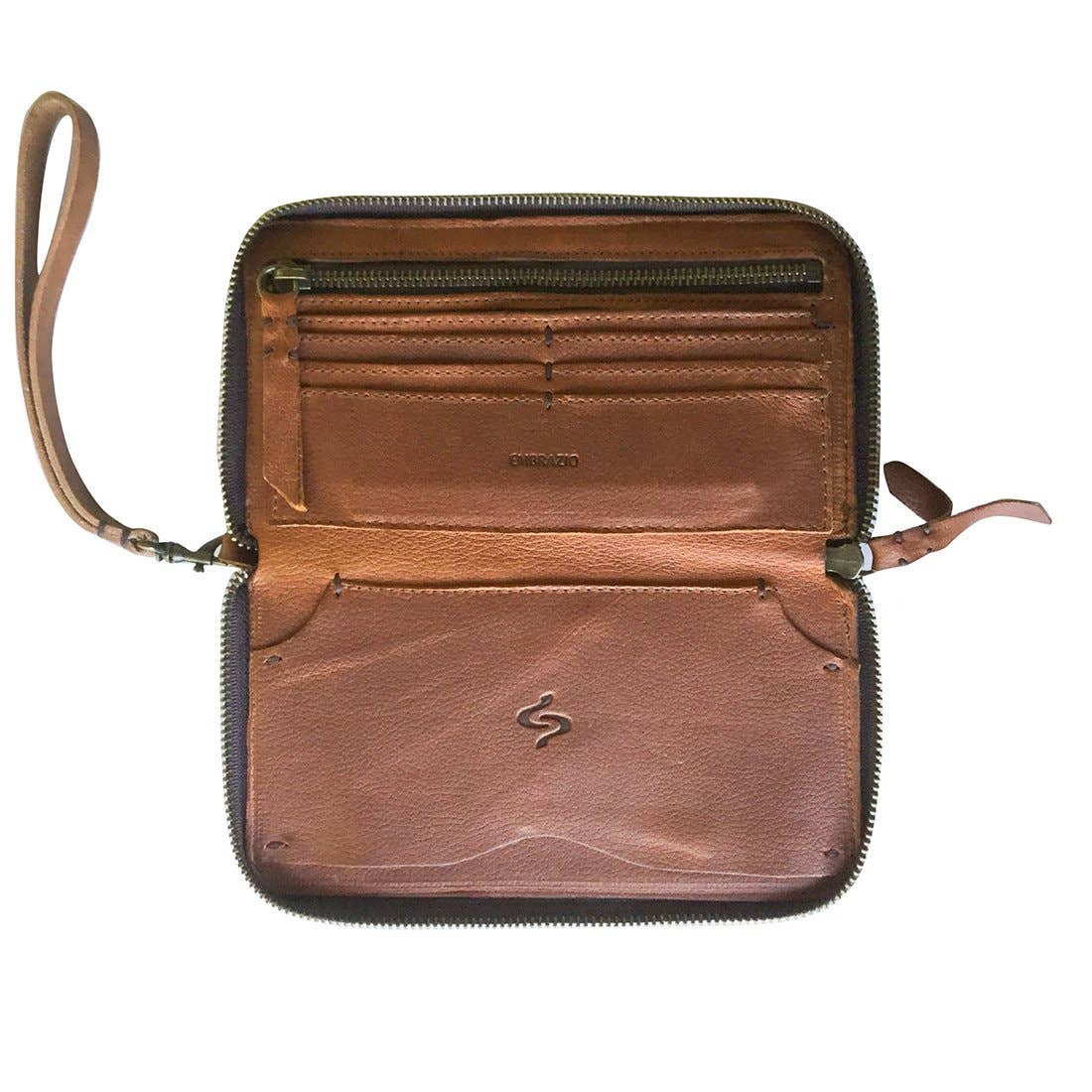 Embrazio - Wholesale Phone Wallet - Women's - WENDY Handmade Leather Phone Wallet | Wristlet6