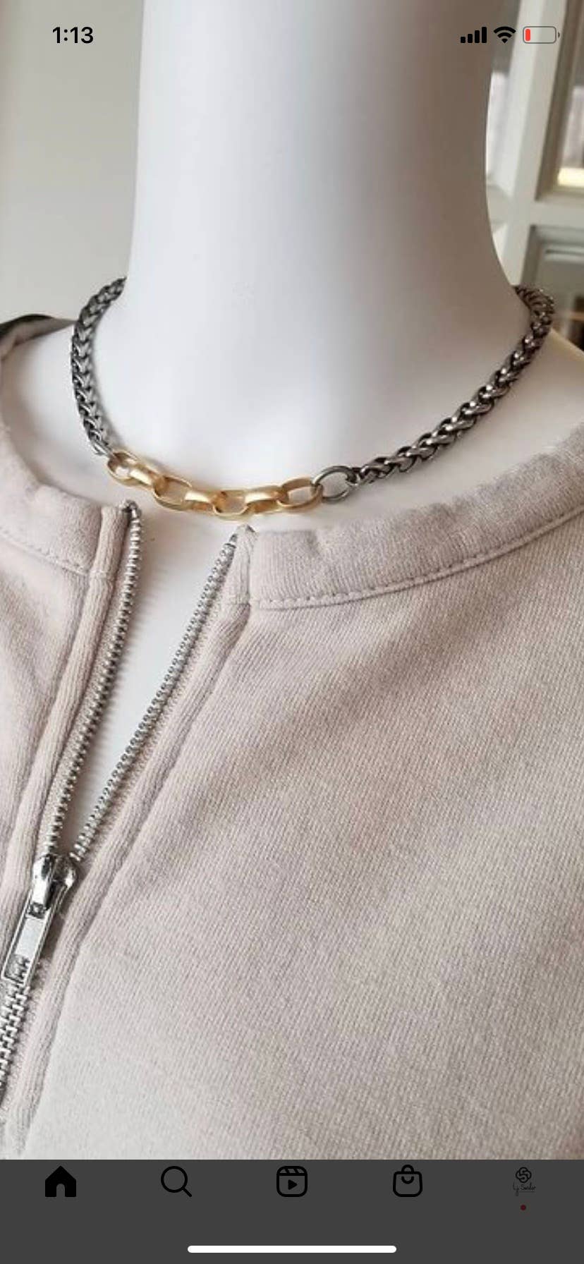 LJ Sonder – wholesale Kedjehalsband – Chelsea - tvåfärgat halsband1