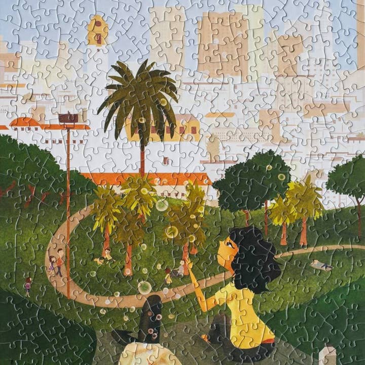 Oakland Puzzle Company - Wholesale Puzzle - Adult - Simple Pleasures at Dolores Park 500-Piece Jigsaw Puzzle 3