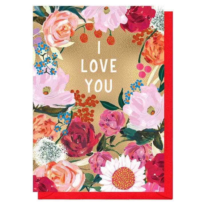I Love You Floral for wholesale by Louise Tiler