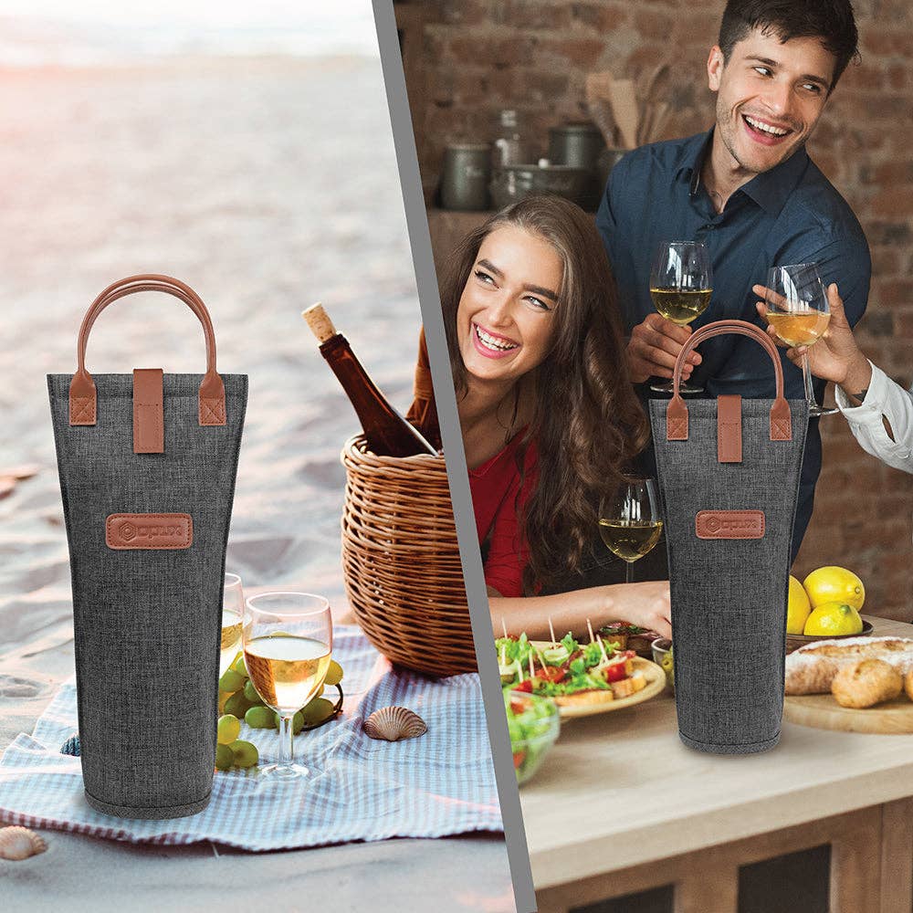 OPUX – wholesale Wine tote – 1 Bottle Classic Wine Carrier Bag7