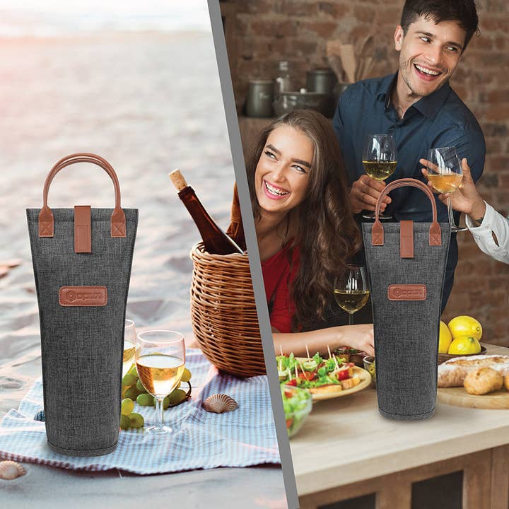 OPUX - Wholesale Wine tote - 1 Bottle Classic Wine Carrier Bag18