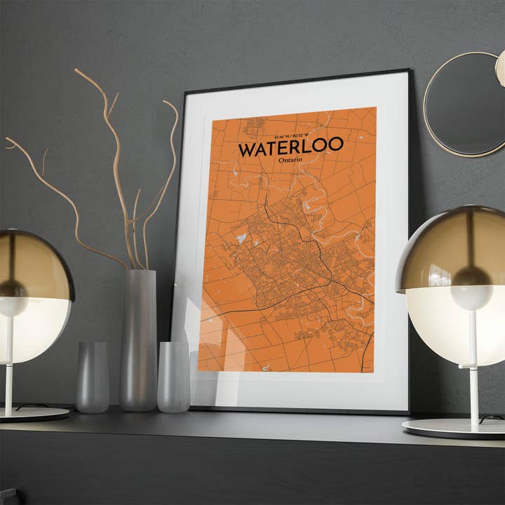 OurPoster.com - Wholesale Poster - Waterloo City Map Poster82