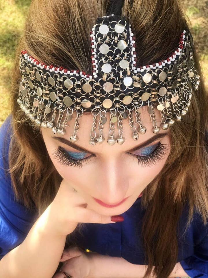 Afghan Stylish Head Wear, Kuchi Afghan Head Jewelry for wholesale by vintarust
