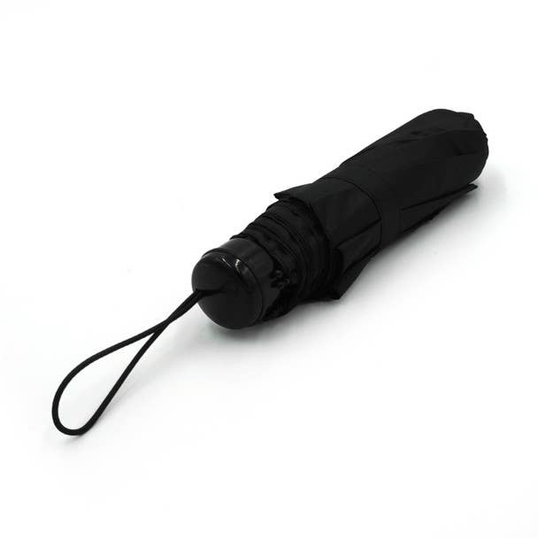 Selini New York - Vente Parapluie – unisexe - Parapluie de voyage compact noir