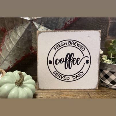 FRESH BREWED COFFEE for wholesale by DUDLEY'S COTTAGE & GIFTS 2