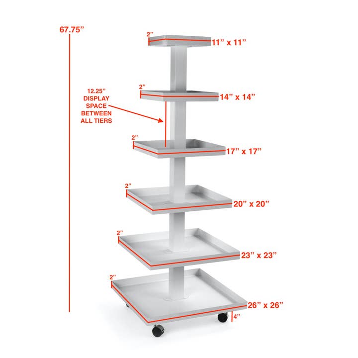 Tripar International - Wholesale Retailer Display Stand/Case - Square Multi-Tiered Displays1