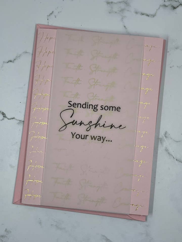 Sender lidt solskin Thinking of you-kort for engroshandel hos D. Johnson & Co Greetings