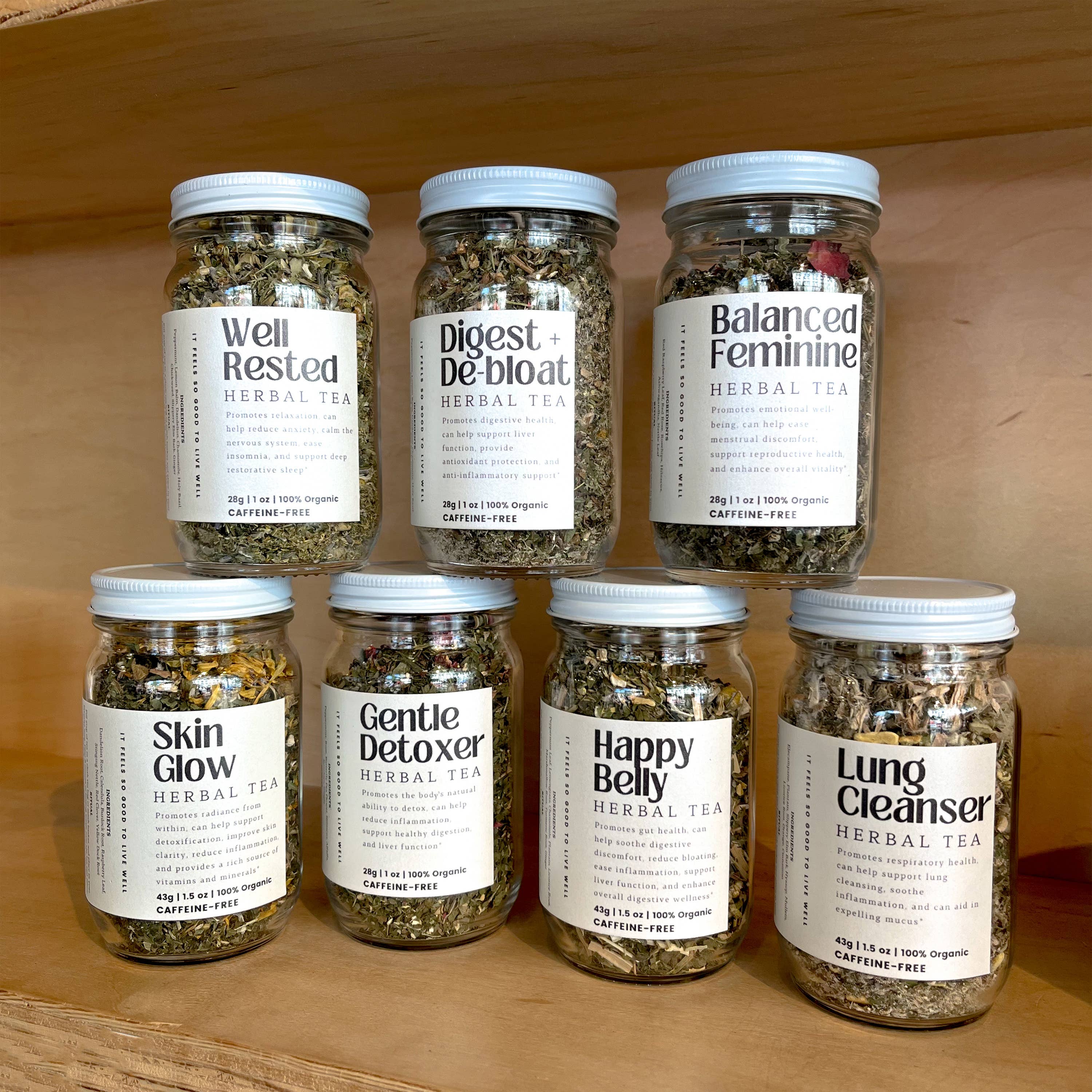 Daily Ritual Apothecary - Vendita all'ingrosso Tè sfusi - Tisana in foglie sfuse ben riposata | Barattolo di vetro4