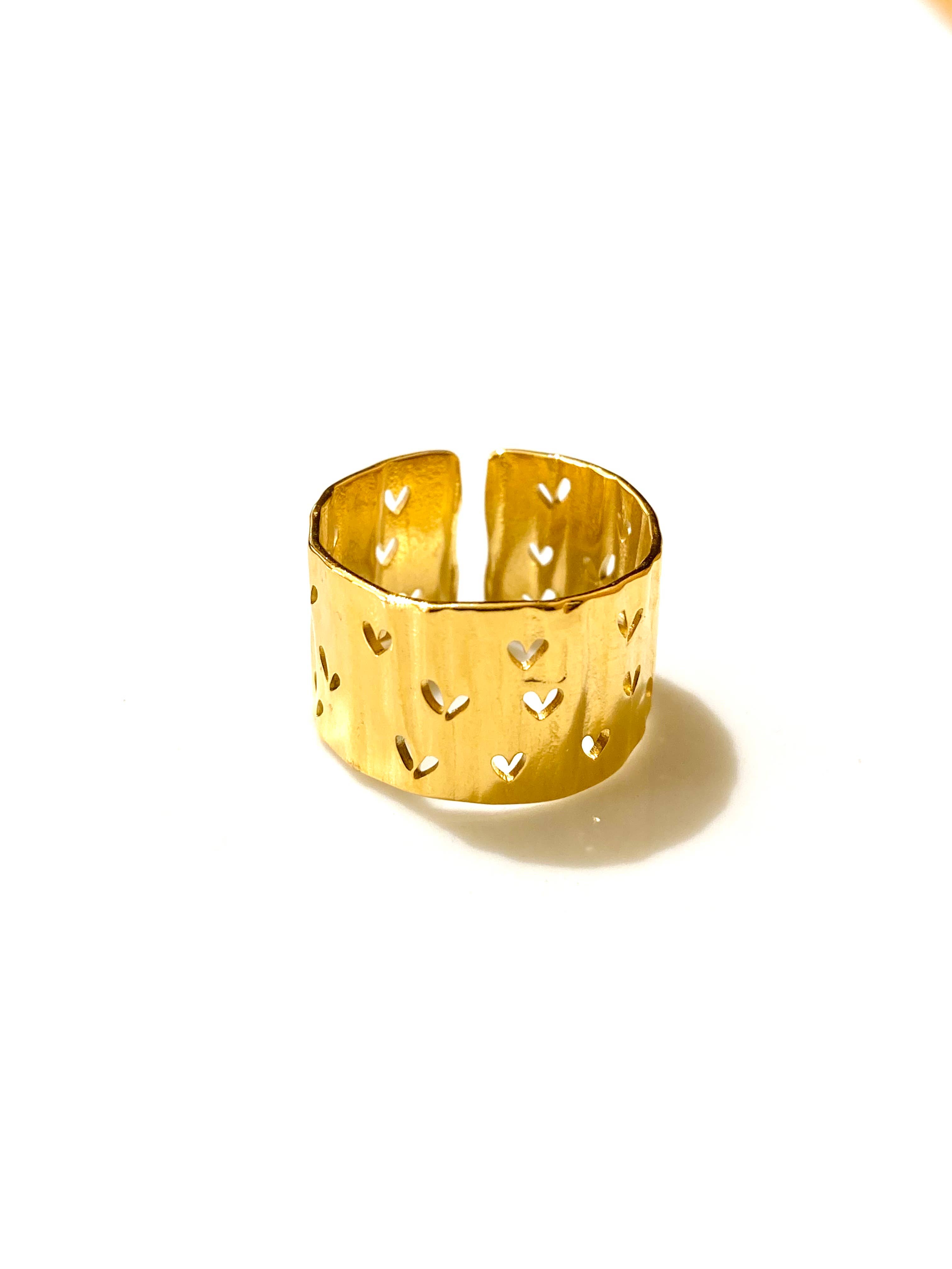 Cassette Barcelona - Venta al por mayor Anillo de banda/apilable - Anillo Amour de acero inoxidable