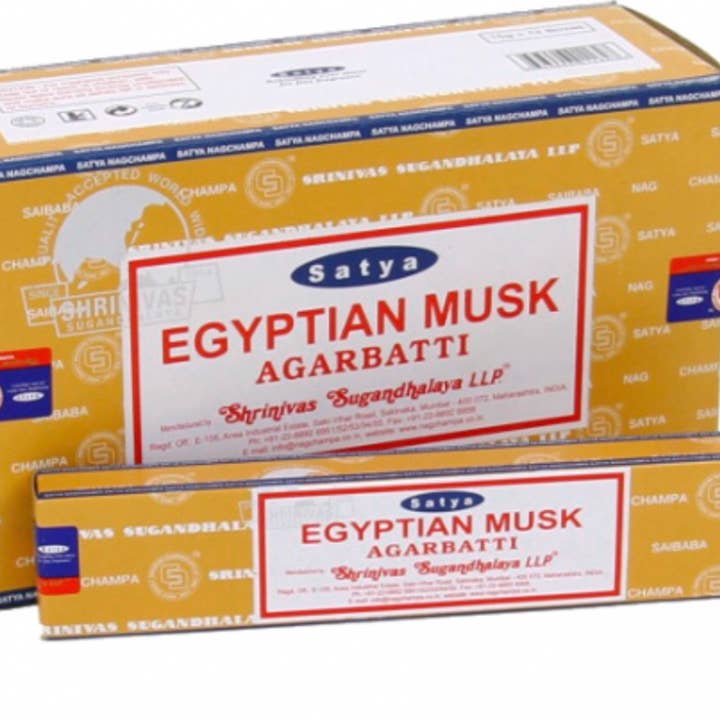Satya - Egyptian Musk Incense Sticks (15 g.) for wholesale by Designs by Deekay Inc.