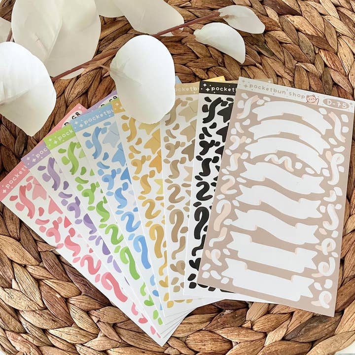 Bannerdekor klistermärksark för wholesale av MahchaMoon