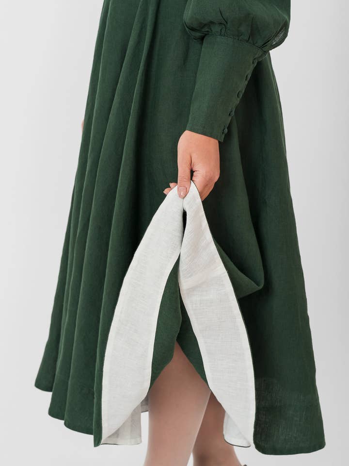 Red Poppy Hawthorn Dress, Long Sleeve for wholesale on Faire50