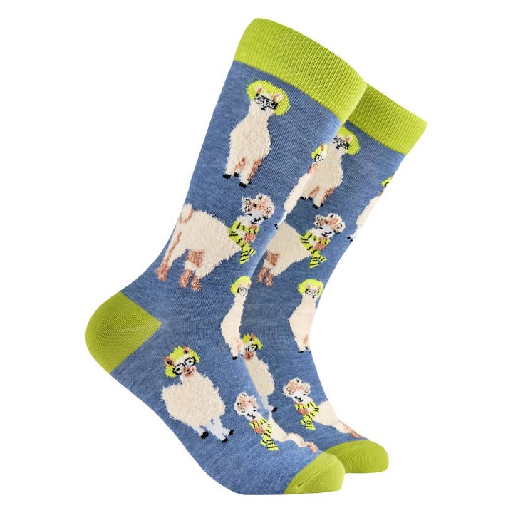 Fluffy Llama Drama Socks for wholesale by Socktopus