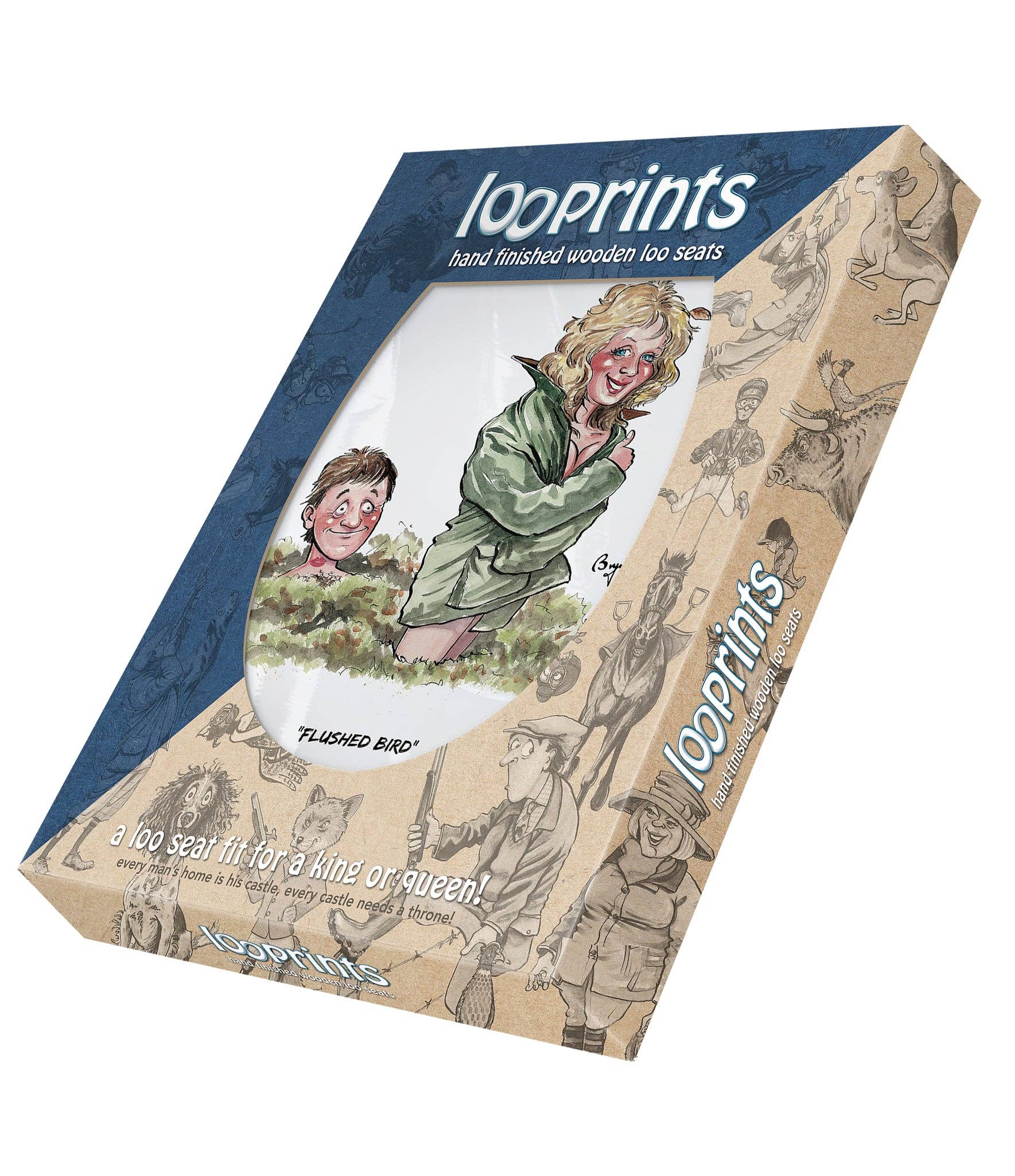 LOOPRINTS – wholesale Toilet seat cover – Soft Close Wooden Toilet seat - Shooting Gifts & Decor. FB2