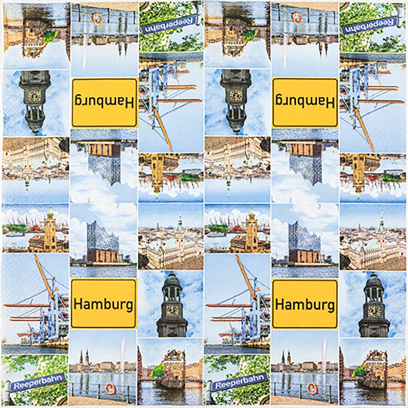 Home Fashion - Carl Dietrich GmbH - Wholesale Disposable Napkin - Lunch napkins Hamburg Sights1