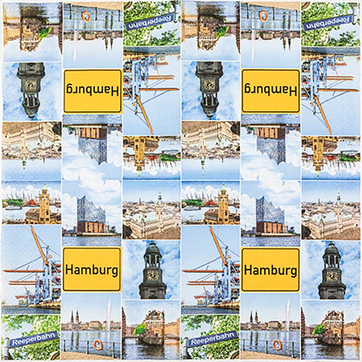 Home Fashion - Carl Dietrich GmbH - Wholesale Disposable Napkin - Lunch napkins Hamburg Sights1