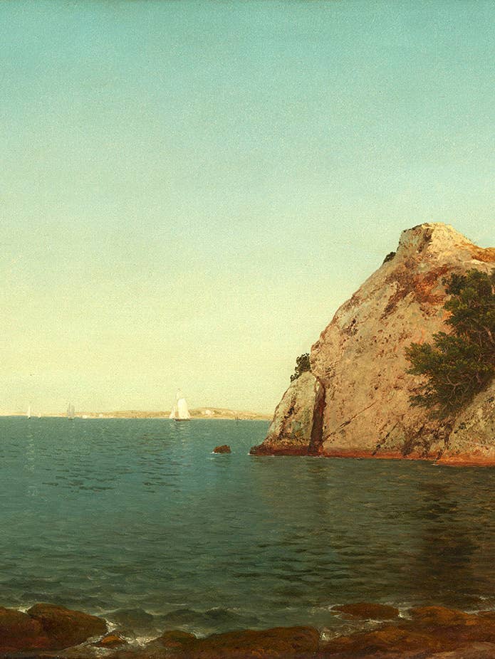 Beacon Rock, Newport Harbor by John Frederick Kensett for wholesale by Keep Calm Collection