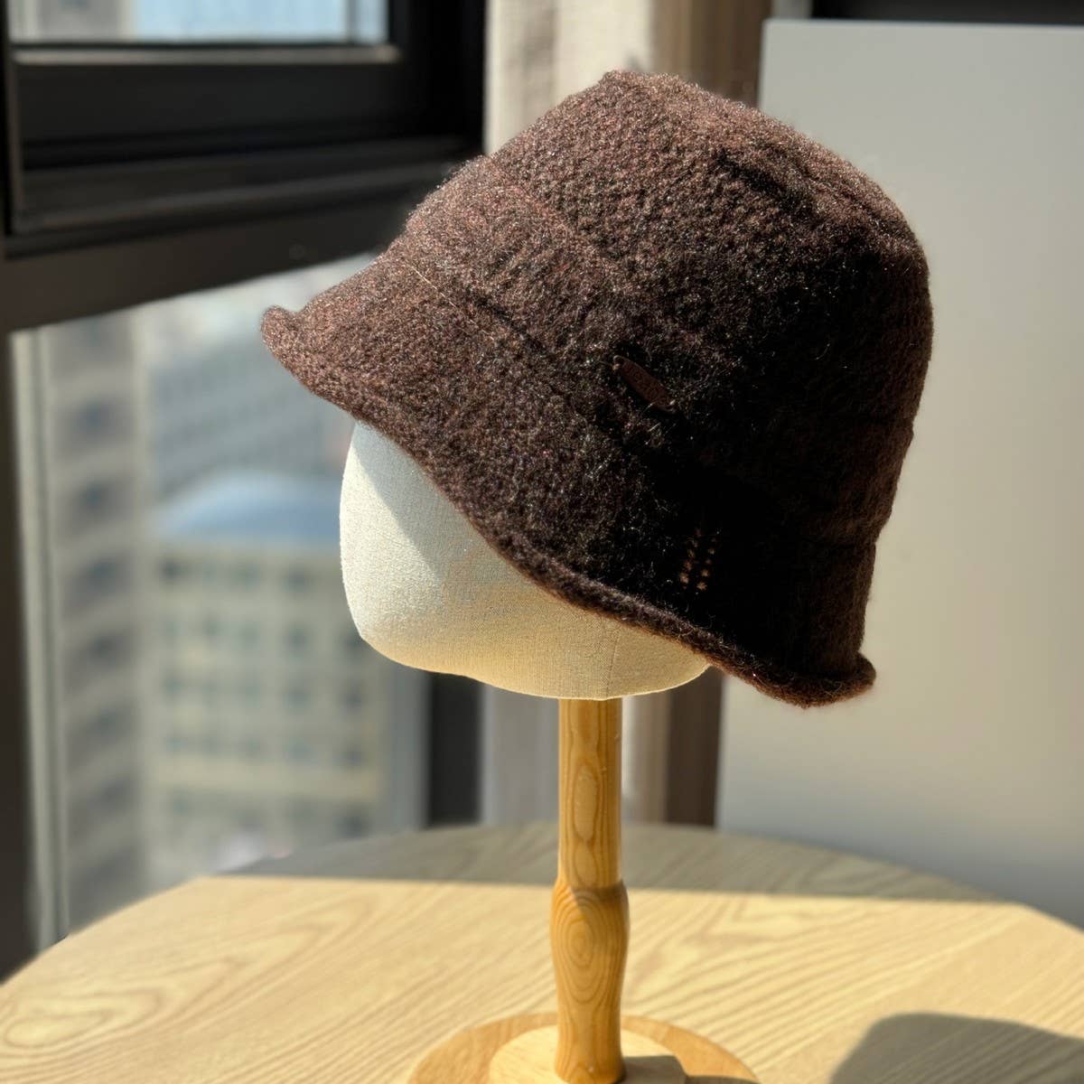 DOUBLJU - Wholesale Bucket Hat - Women's - RETRO WAVY KNITTED HAT_CWAH049223