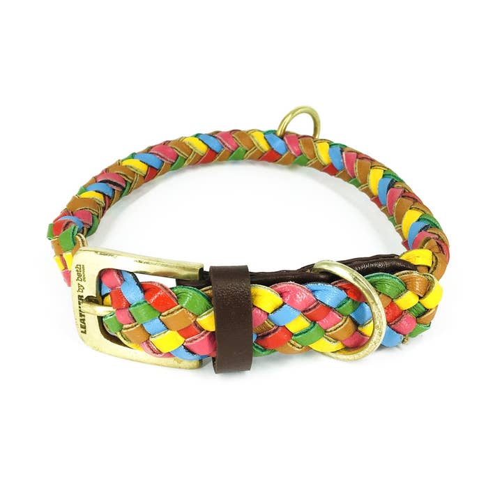 Maxiflet Halsbånd Regnbue for engroshandel hos LEATHER by beth