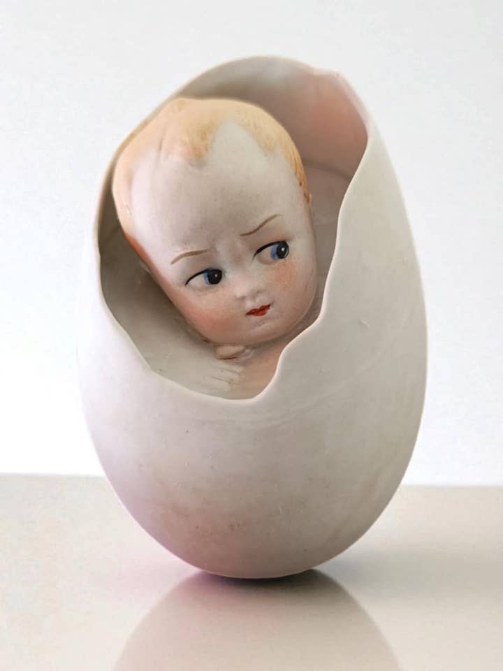 Porta-objetos Bebé no Ovo – Cerâmica Revival Vintage por atacado de Art Déco Style