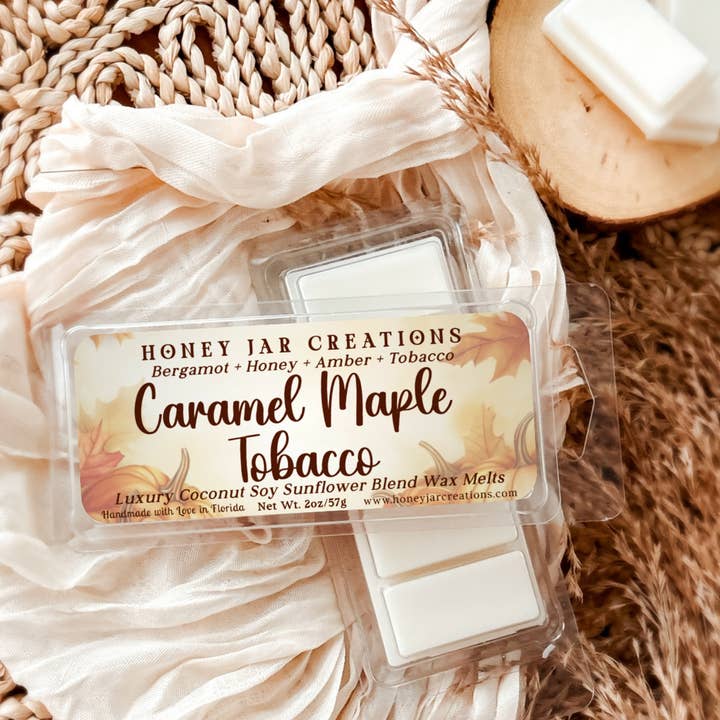 Honey Jar Creations - Wholesale Wax Melt - Caramel Maple | Luxury Fall Aroma | Premium Home Wax Melts1