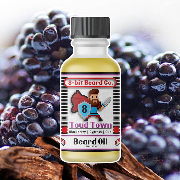 Toud Town | Beard Oil - Blackberry Woods for wholesale by 8-bit Beard Co.