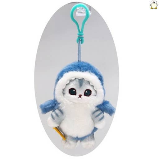 K-Wonderland - Wholesale Keychain - Women's - Mofusand Shark Costume bag charms Key Chain 13cm4
