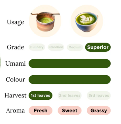 Lisata - Wholesale Health/Detox Tea - CAMELLIA – Premium Barista Matcha 40gr4