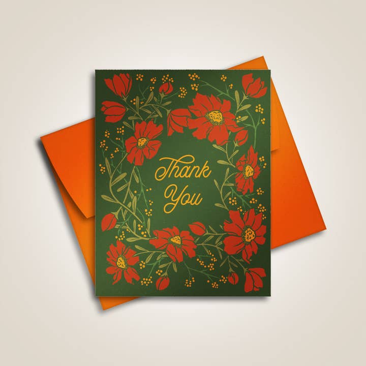 Thank-you - Greeting Card for wholesale by The Fabled Creative Co.