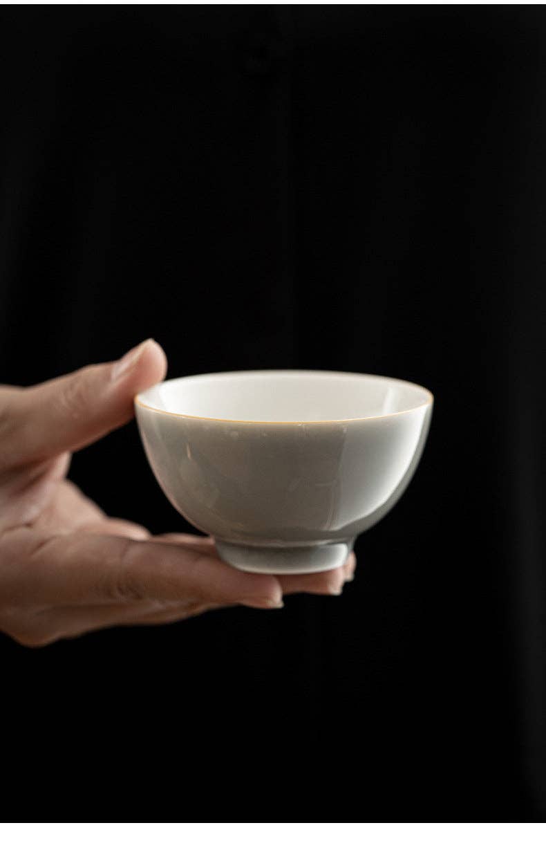 Gohobi （We cover U.S. import duties） - Vendita all'ingrosso Tazza da tè/caffè - Tazza da tè Gohobi, fatta a mano, colore: grigio ghiaccio16