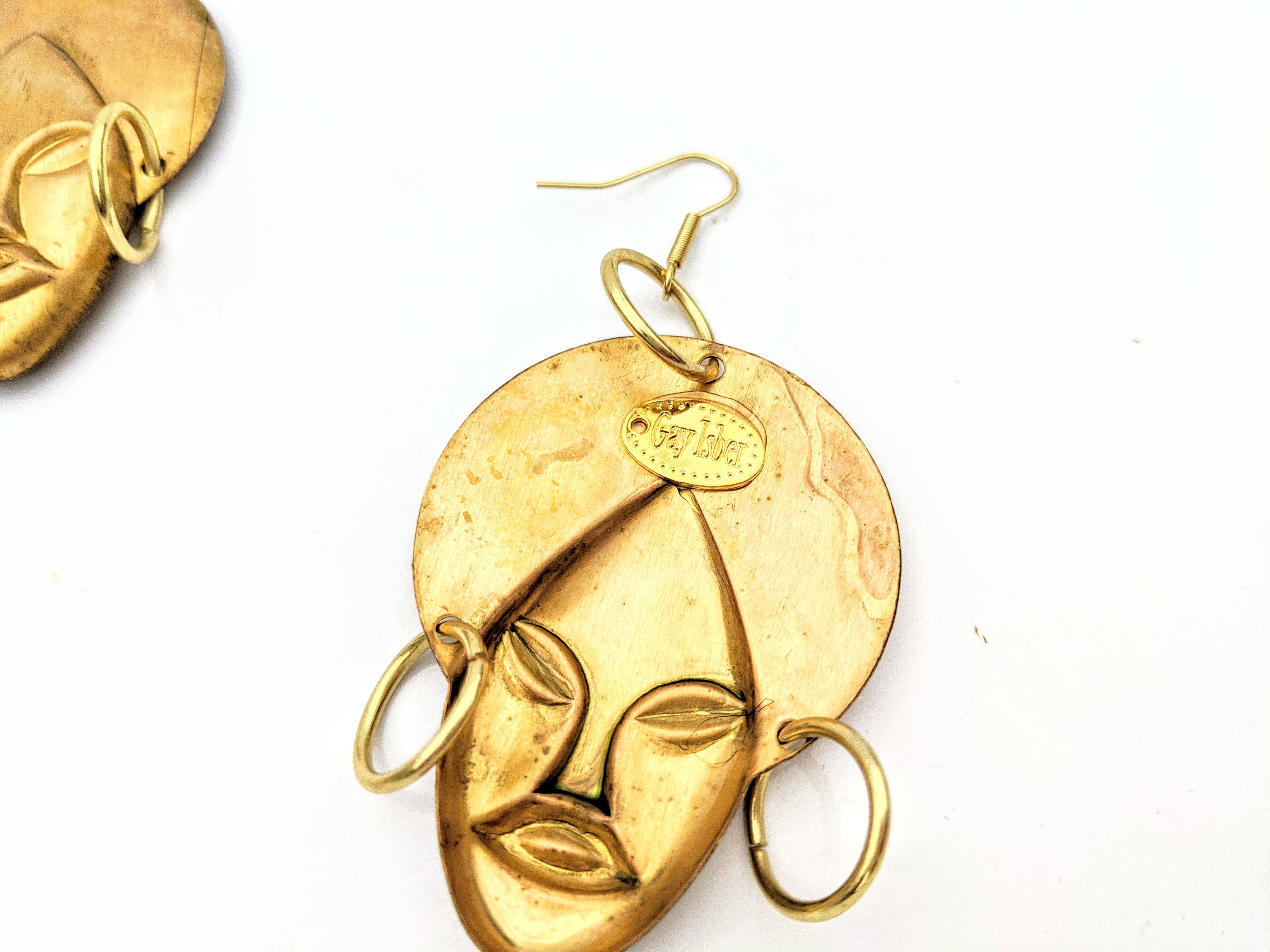 Gay Isber Designs - Wholesale Dangle Earrings - Brass Genie Earrings USA Gay Isber gift bag XL7