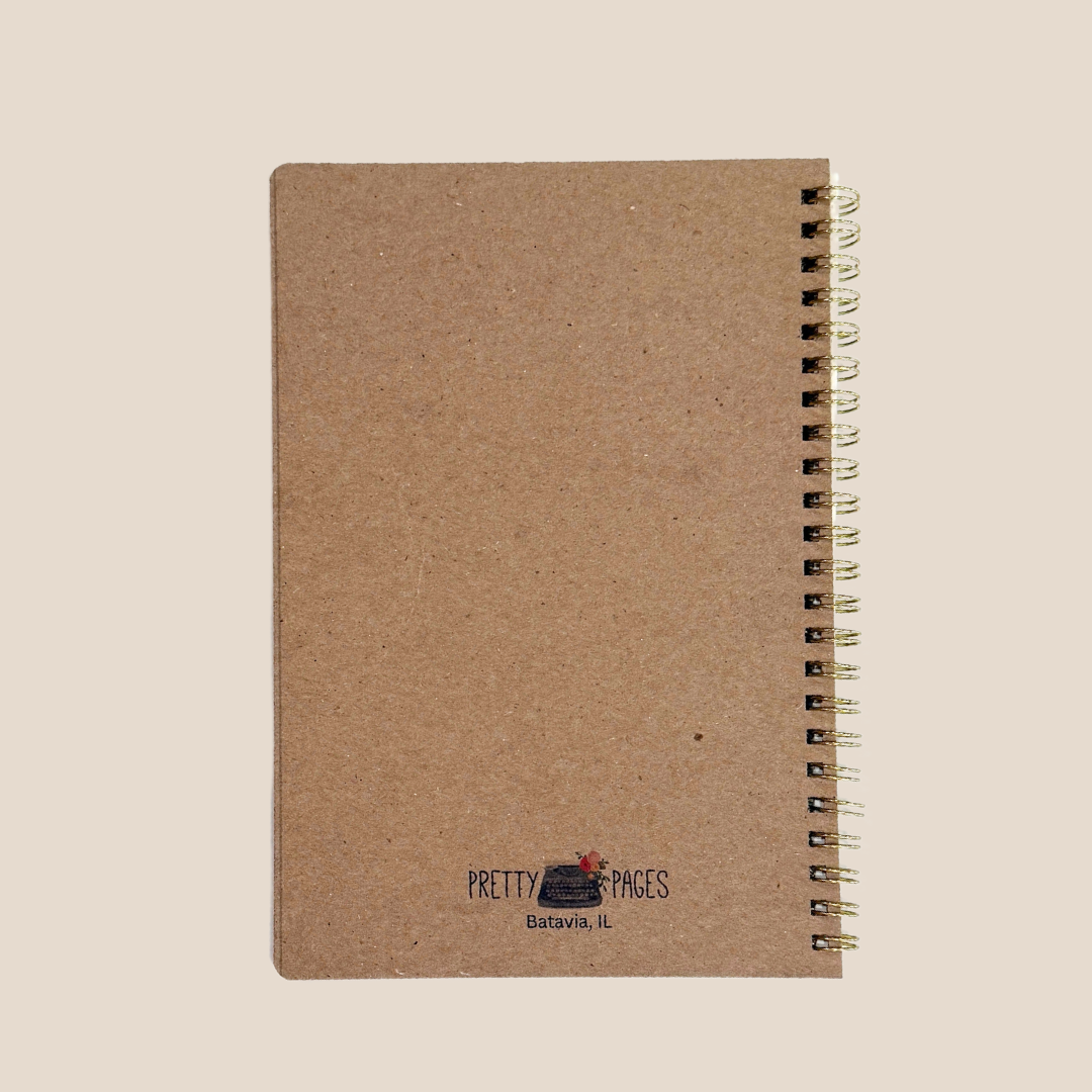 Pretty Pages - Vendita all'ingrosso Quaderni - Taccuino con Francobollo Floreale | Diario a Spirale4