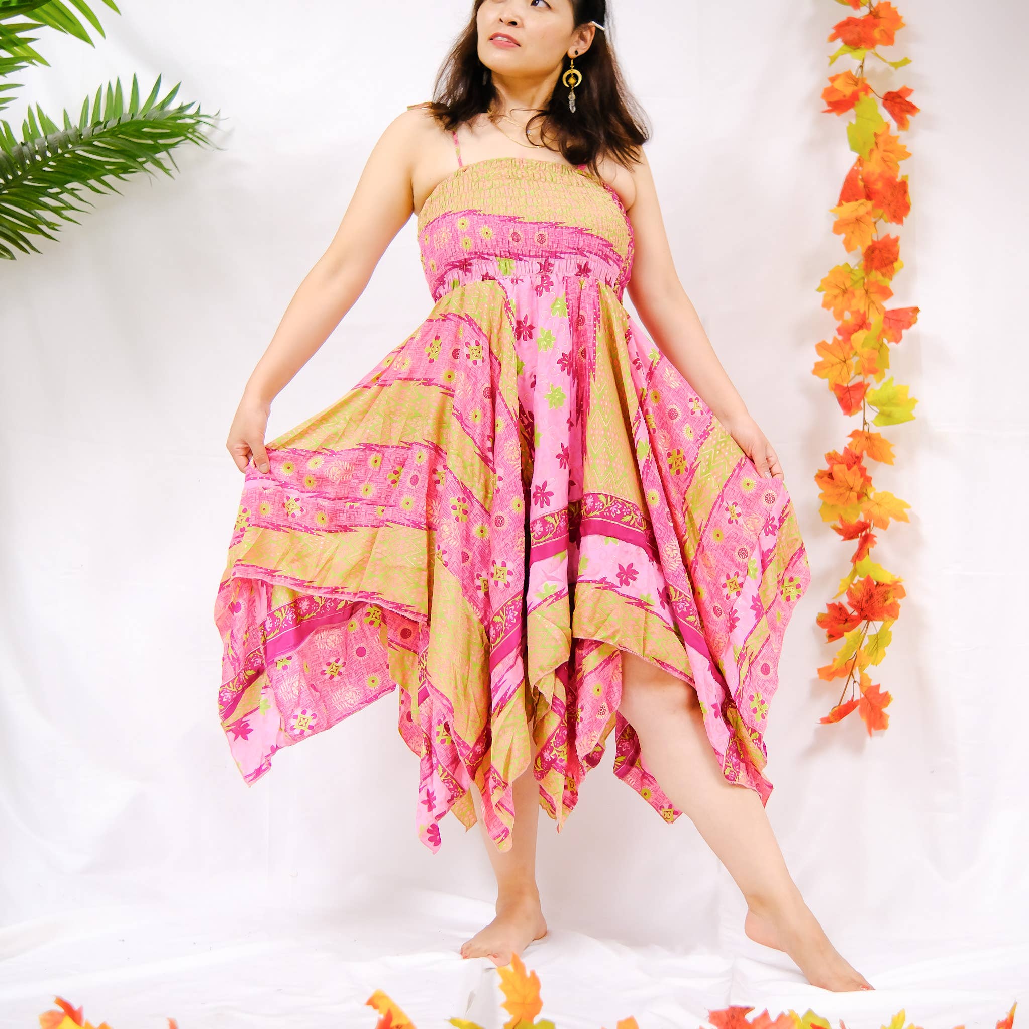 Karma Nepal Crafts – Vestido - Mulher por atacado – Vestido Pixie Boho5