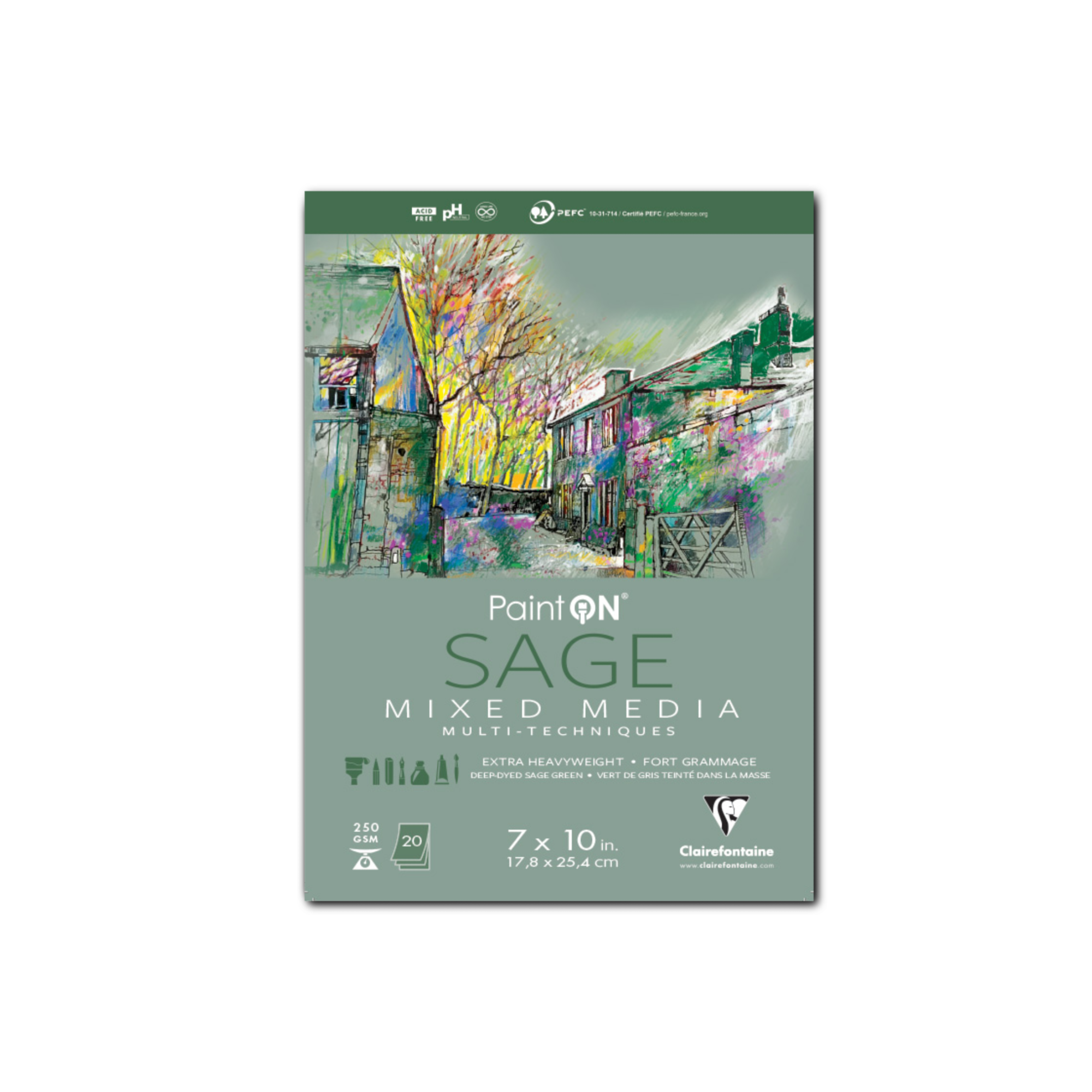 Exaclair - Wholesale Sketchbook/Sketchpad - PaintON Mixed Media Pads - 250g - Six Colors - Three Sizes10