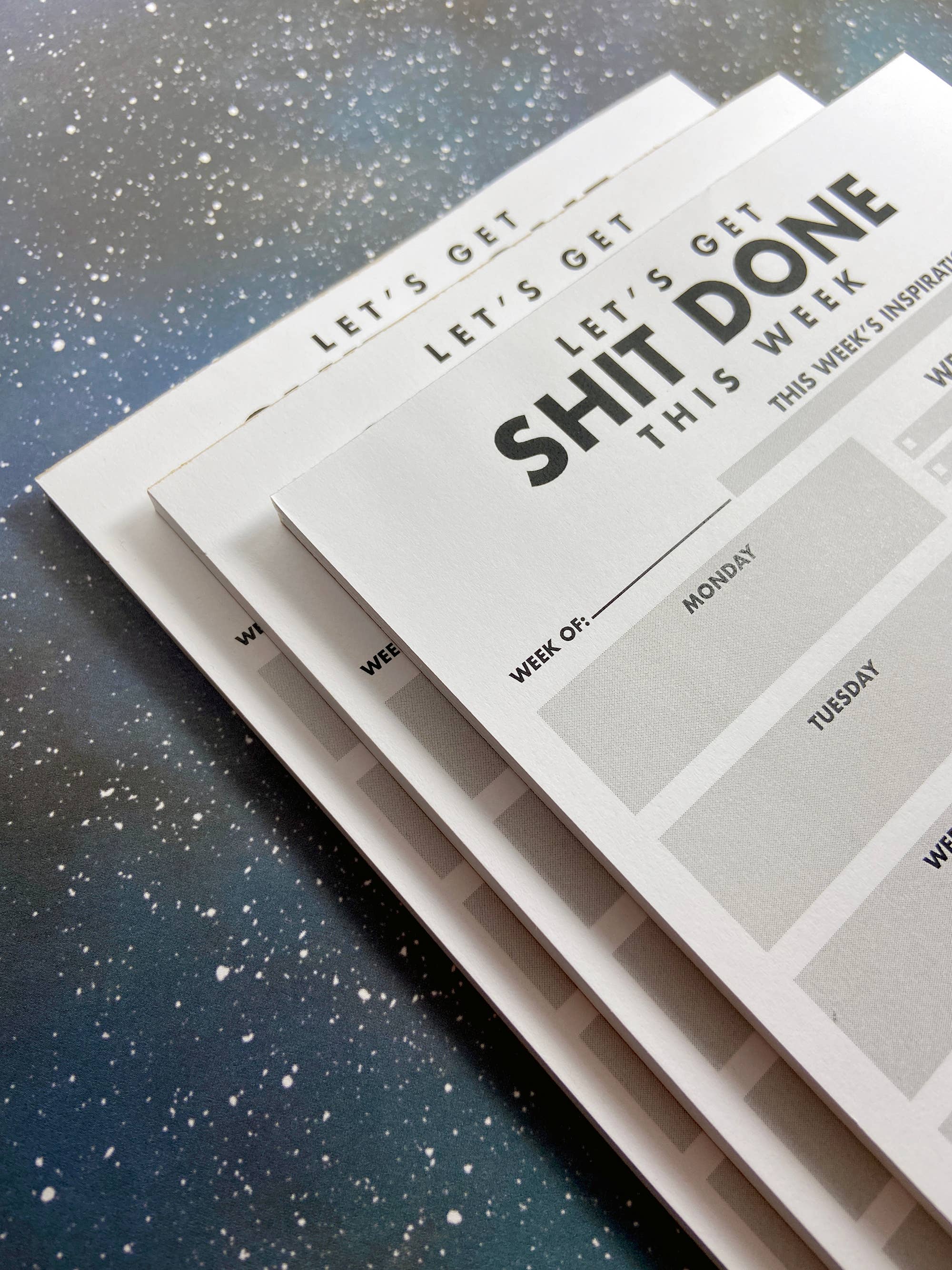 The Red Swan Shop - Wholesale Notepad - Stationery - Shit List - Weekly Planner3