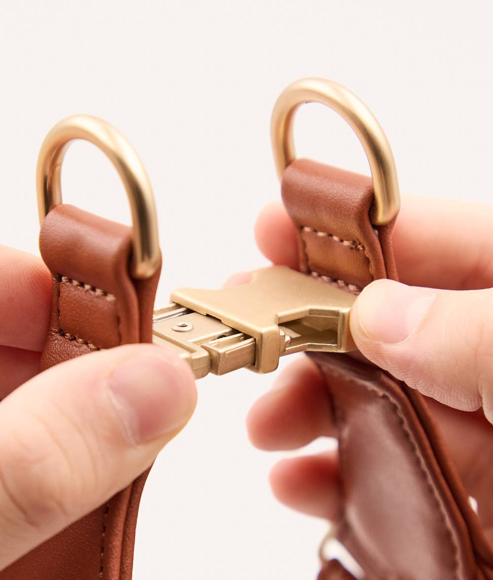 CAFIDE - Wholesale Pet Harness - Dog - Vegan Leather "Step In" Harness Brown, Jala2