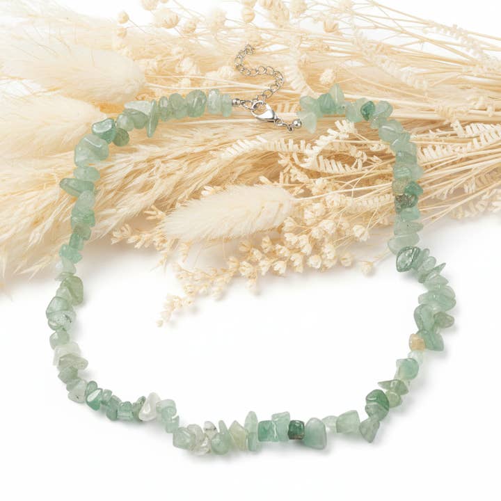 Grön Aventurinsten Halsband för wholesale av Produtos Namasté