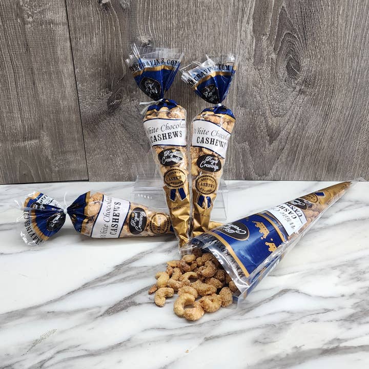 White Chocolate Cashews for wholesale by Royal Cravings
