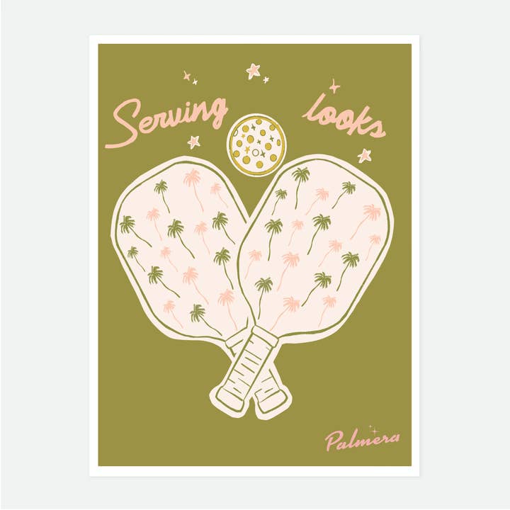 Serving Looks Art Print / Vintage Art Print for wholesale by The Palmera Design Studio