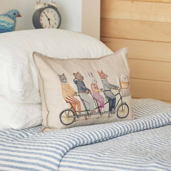 Coral & Tusk - Wholesale Throw/Decorative Pillow - Tandem Bike Pocket Pillow3