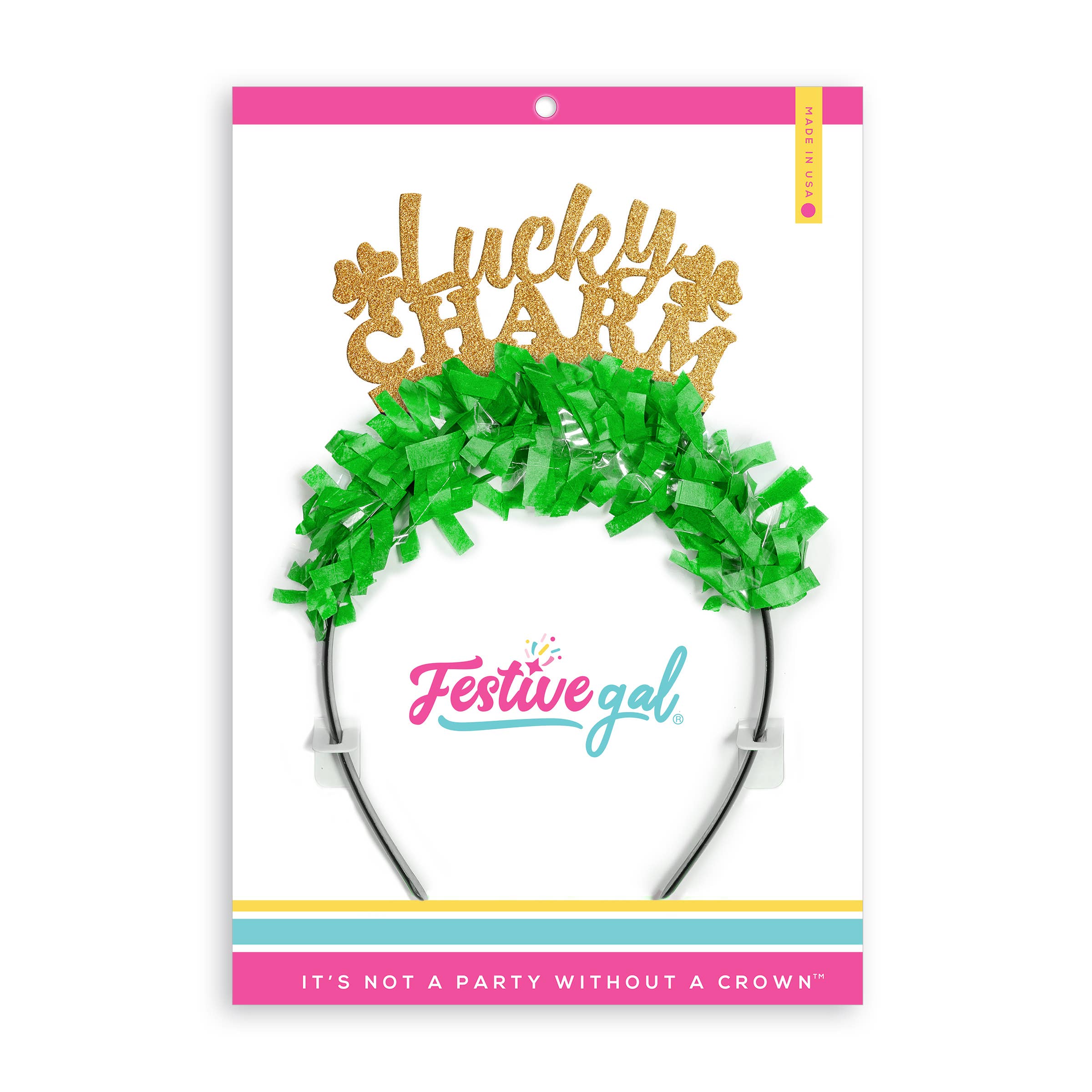 Festive Gal - Wholesale Party Hat/Crown - Lucky Charm St. Patricks Day Party Headband Crown2