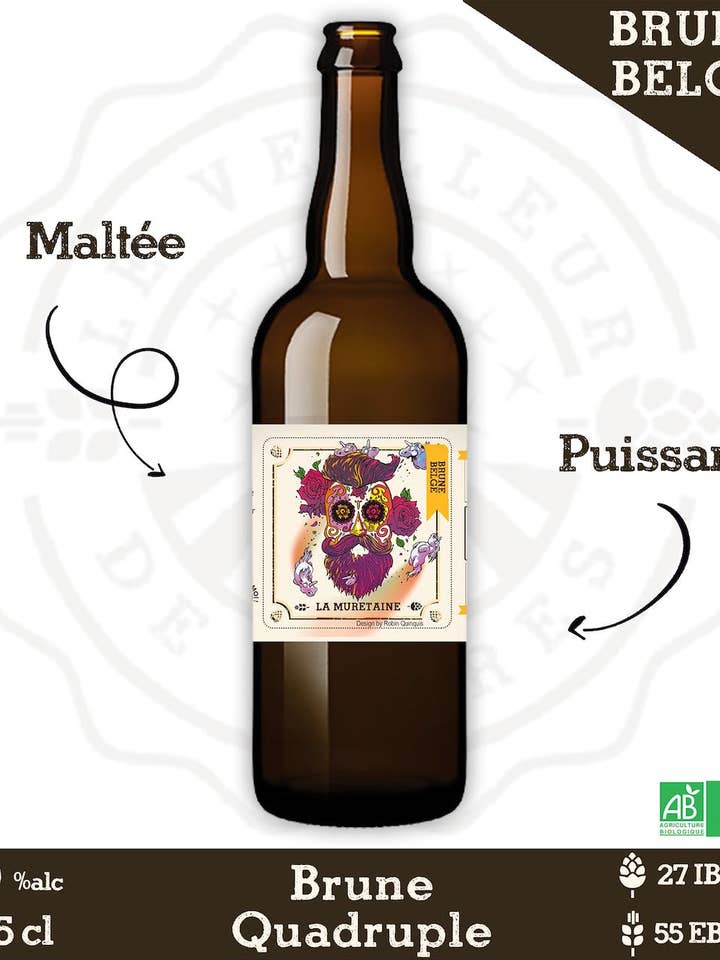 Le Veilleur de Bières bio - Brune Belge 75cl pour la vente par Le Veilleur de bières