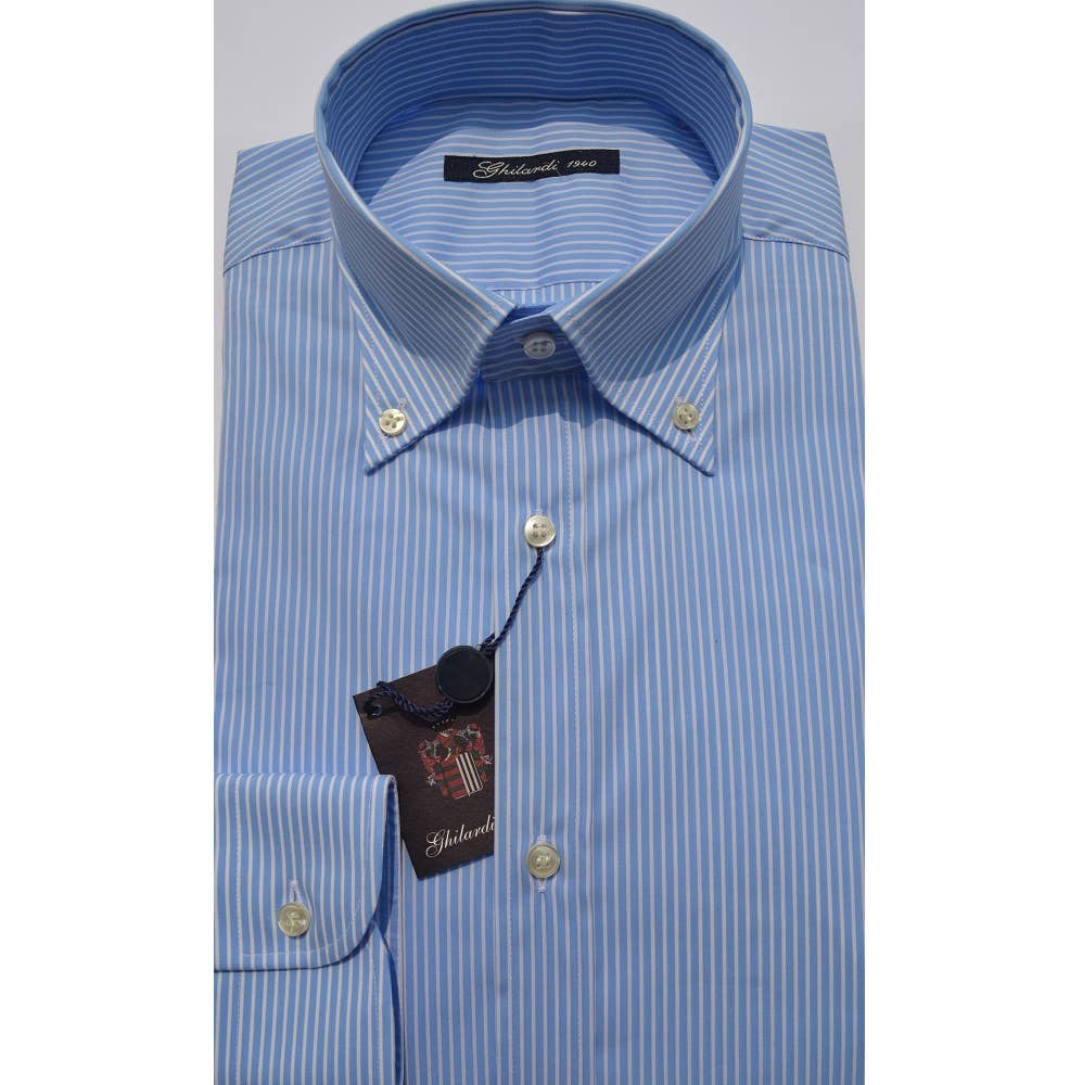 GHILARDI 1940,  E. MECCI - Wholesale Shirt - Men's - Men's shirt in super stretch stretch Made in Italy5