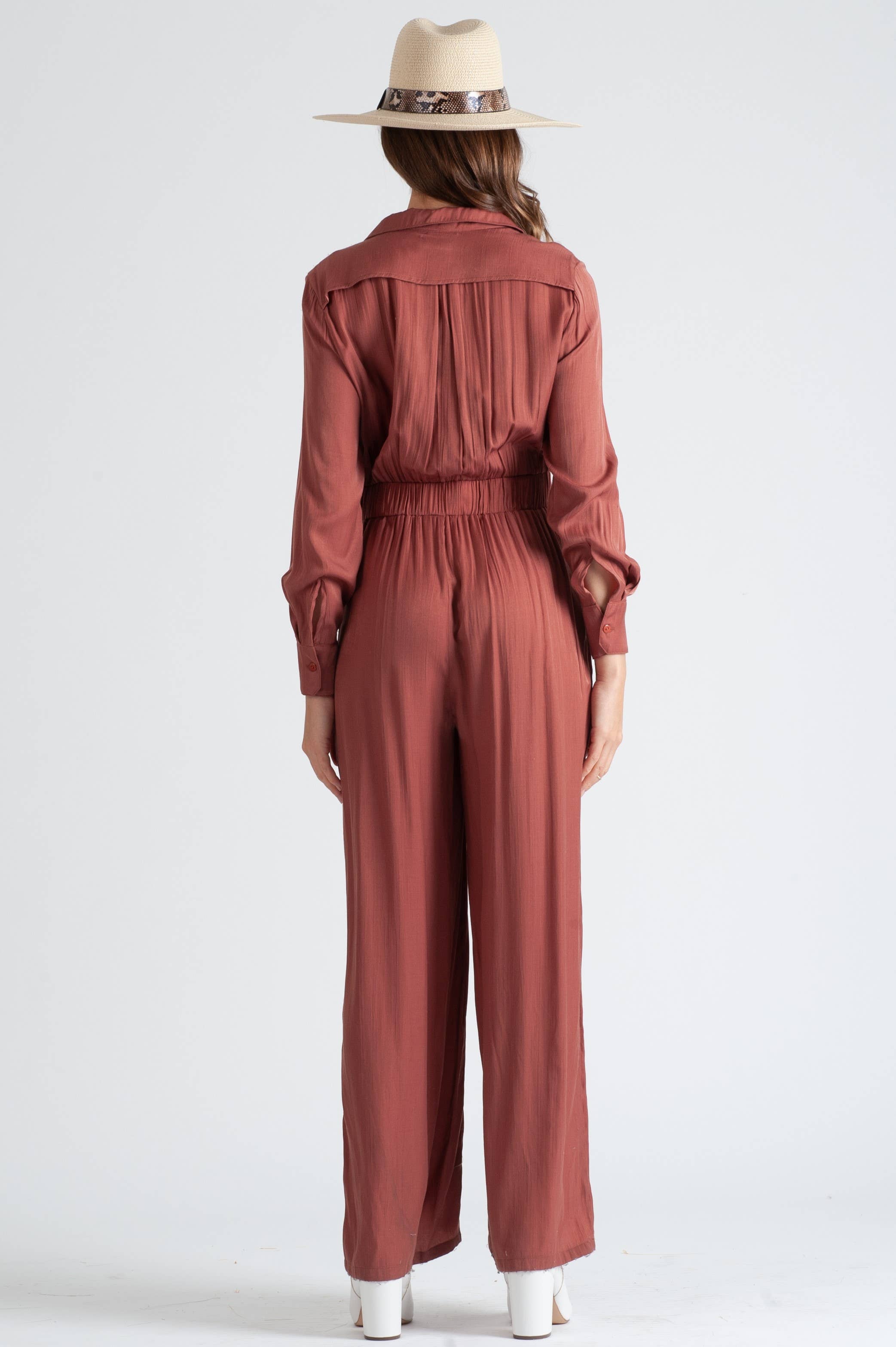 Lucca Couture - Vendita all'ingrosso Tuta intera - Donna - Pantaloni da lavoro in seta con zip2